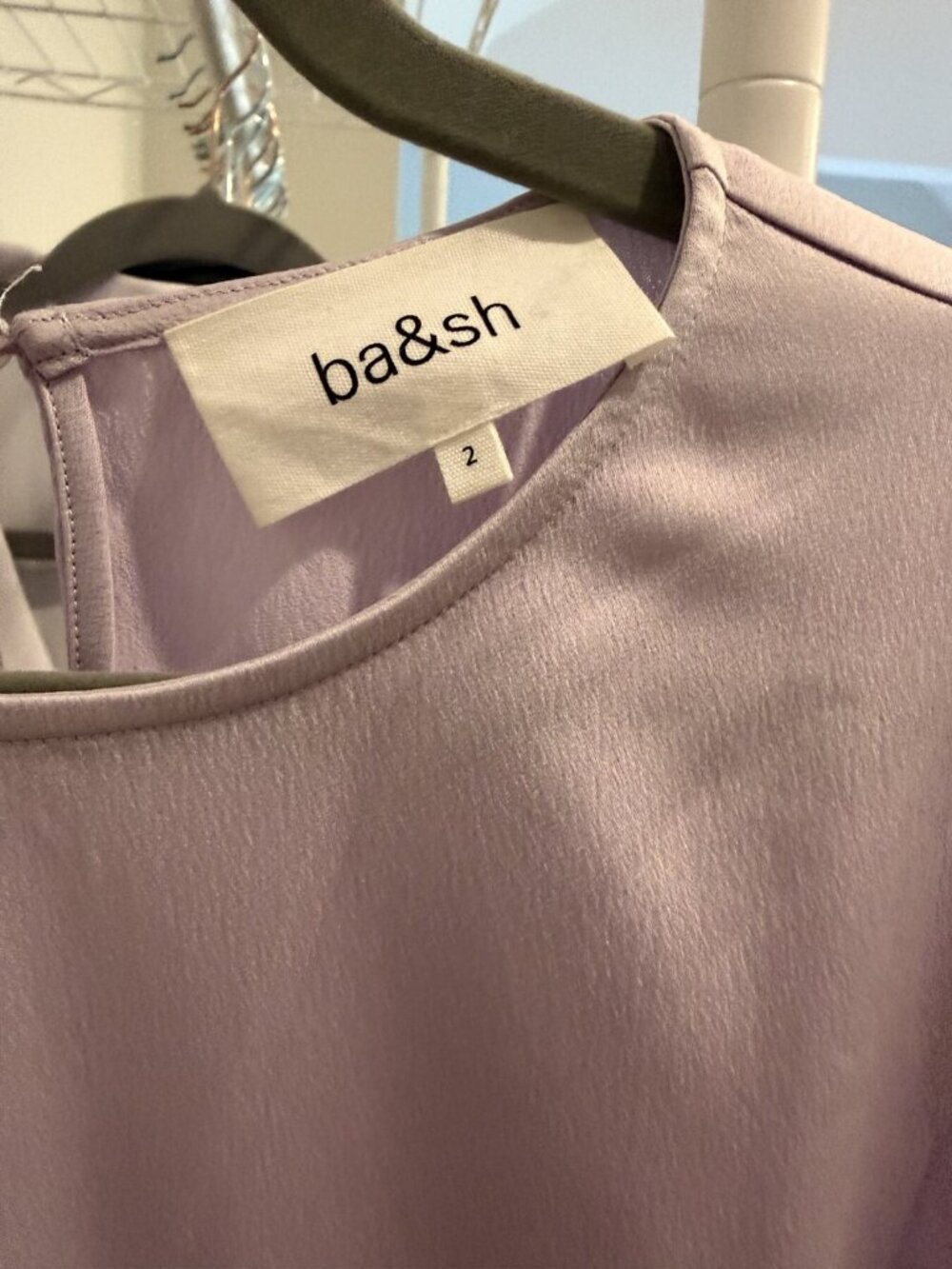 ba&sh Lilac Keyhole Top Size 2 - Picture 4 of 4